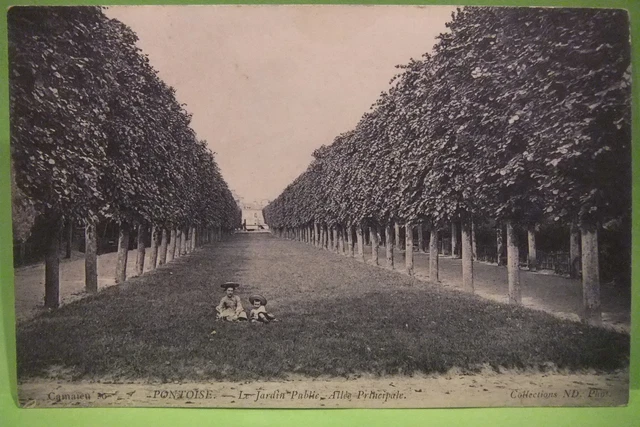 Carte Postale Département 95 - Pontoise - Le Jardin Public - Val-D'oise - Cpa