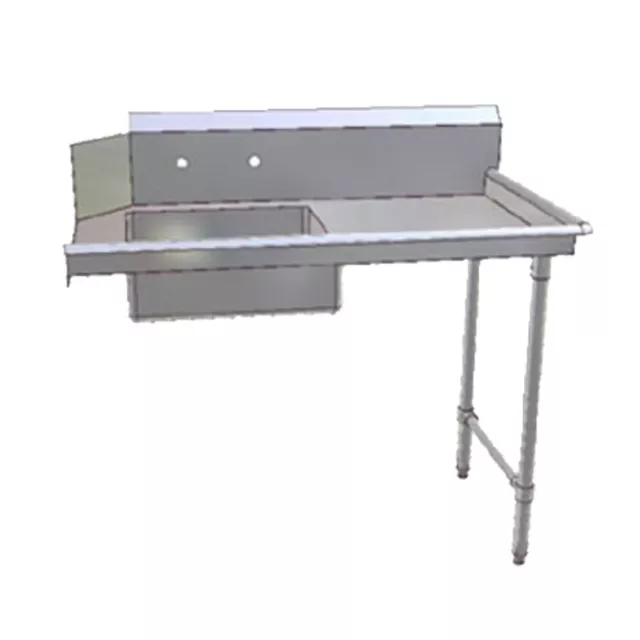 John Boos JDTS-20-50UCL Soiled Straight Undercounter Dishtable