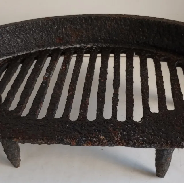 Rejilla de fuego hierro fundido de colección 38x23x12 cm forma de ventilador abuela cabaña junto a la chimenea núcleo de barbacoa