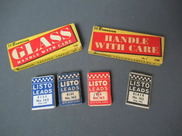 Vintage PRES-a-ply Removable Labels No Licking Self Sticking by Dennison