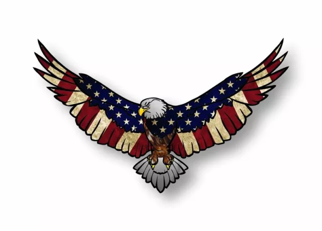 Sticker aufkleber adler eagle usa motorrad auto fahne flaggen flagge