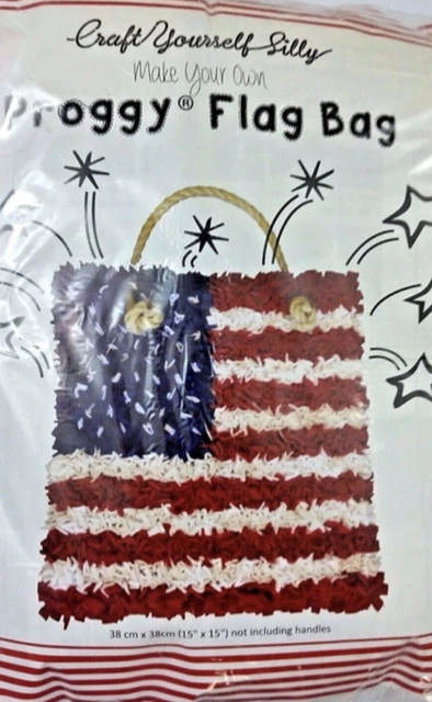 Kit de Colección Bolso Bandera Americana-Haz Tu Propio-EE. UU. Patriótico Rojo-Blanco-Azul Soldado