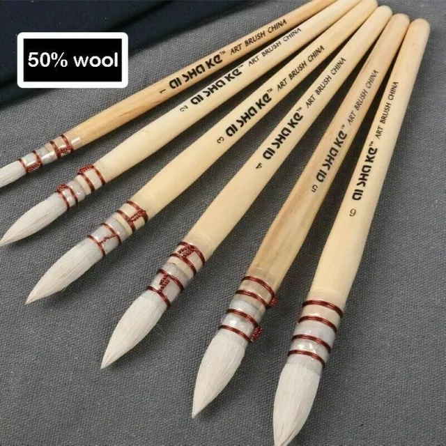 Mano Lana Dipinto Pennello Acquerello Acrilico Calligrafia Arte Forniture