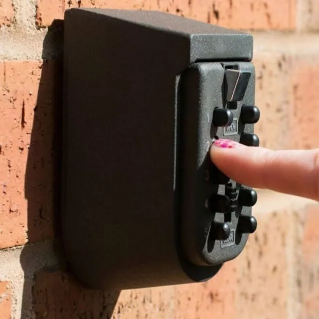Outdoor High Security Wall Mounted Key Safe Box Code Lock Storage 4 Digit UK 3