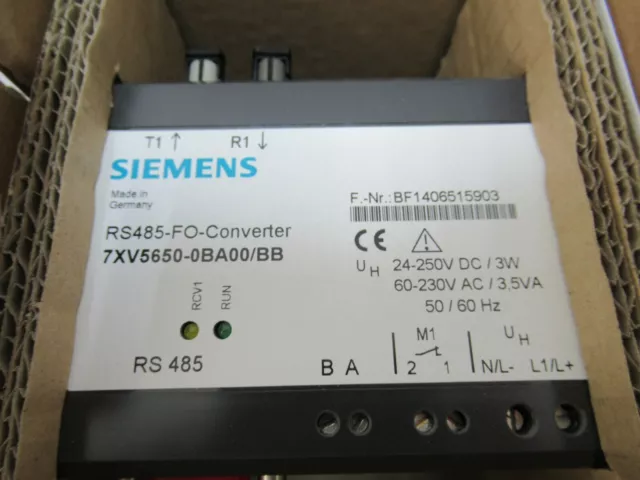 Siemens 7X5650-0BA00 BB Convertisseur Optique Fibre Câble Inutilisé 3