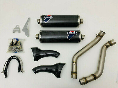 Termignoni TERMINALI TERMIGNONI TONDI CARBONIO COMPLETI COLLETTORI DUCATI 600 750 900 