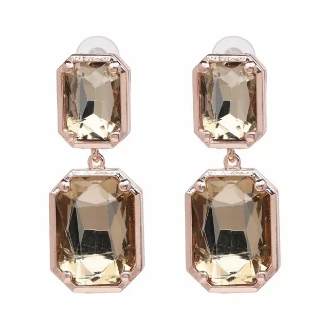 Crystal Dangle Drop Earrings Wedding Statement Charm Earring Stud Womens Jewelry