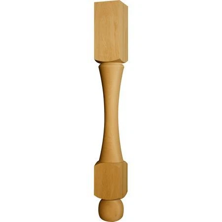 OSBORNE WOOD PRODUCTS 1757RCA 35 1/2 x 4 Cumberland Island Leg in Rustic Alder