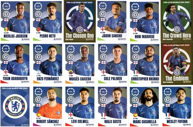16 Paket (80 Sticker) Panini America Club World Cup 2025 Albüm Major Futbol Klüp