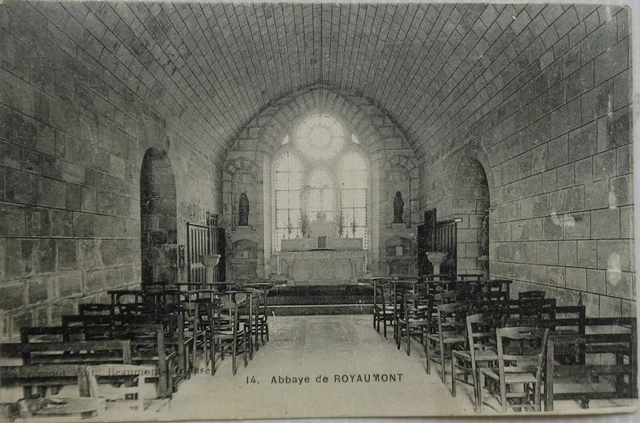 ROYAUMONT 95 cpa Abbaye de Royaumont Bon Etat 1922