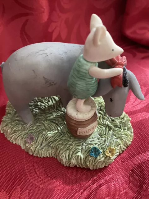 Classic Pooh 2003 Ornament Pooh Eeyore And Hunny Border Fine Arts Winnie Pooh