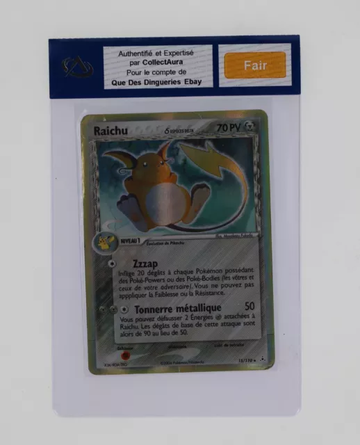 Carte pokémon holo - RAICHU 15/110 - HOLON PHANTOMS -  Fair- FR 🇨🇵