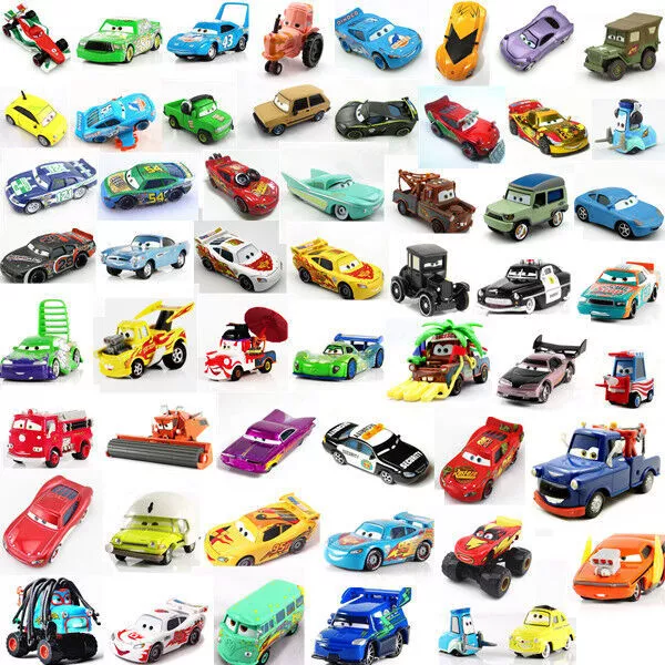 Disney Pixar Cars McQueen Sally Hudson Mater King Lizzie Diecast Auto Giocattoli