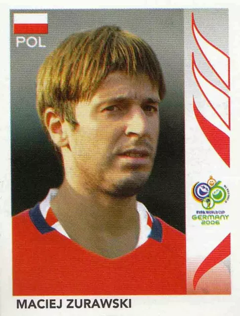 Panini Sticker Fußball WM 2006 Nr. 72 Maciej Zurawski POL Polska Polen NEU Bild
