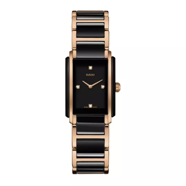 Rado Integral Quartz Diamond Ceramic Stainless Steel Ladies Watch R20612712