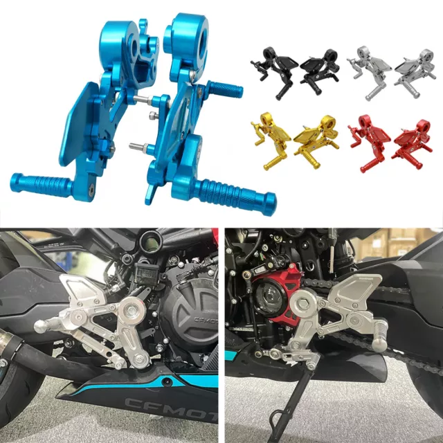 CNC Rear Raise Rearset Set Footrest Peg Pedal For CFMOTO 450SR 2022