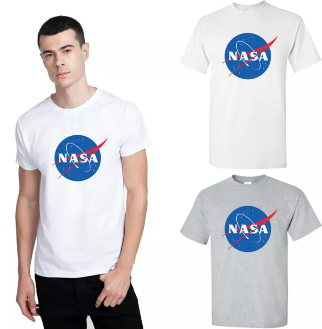 Nasa Space Logo T-Shirt Space Astronaut Trendy Geek Gift Adults Tee Top