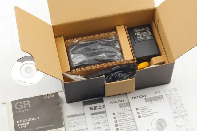 SH 1405 [MINT w/ Box] Ricoh GR Digital II 10.1MP Black Compact Camera From JAPAN