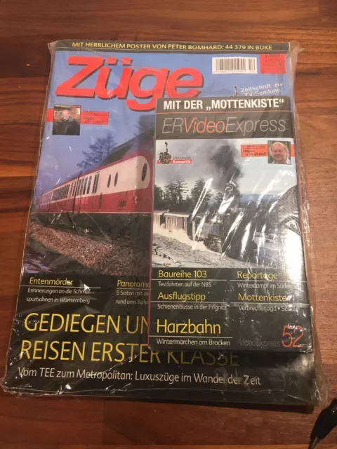 Heft "Züge", Ausgabe 52 mit Videokassette, ungeöffnet