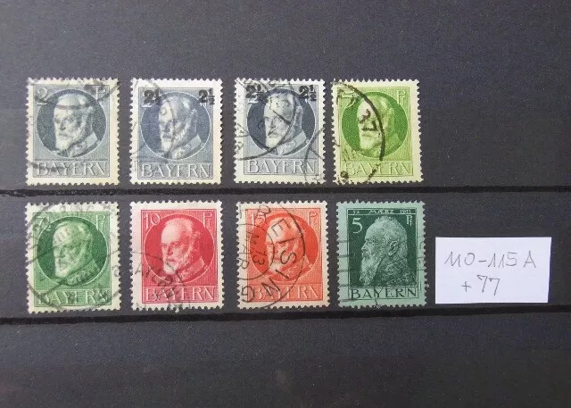 Altdeutschland Bayern Briefmarken Kollektion gestempelt Bavaria Stamps used