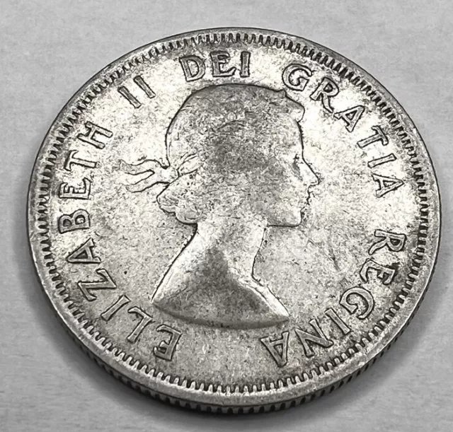 1954 - Canada-  25 Cents Silver Coin