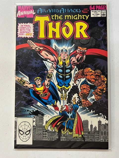 The Mighty Thor Atlantis Attacks Marvel Comics Annual 14 1989 | Combined Shippin