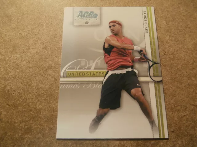 James Blake, 2007 Ace Authentic Tennis Rookie Card, Mint Condition (Jt29)