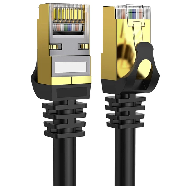 Cat 8 Ethernet Cable 3 ft Shielded, Indoor&Outdoor, Heavy Duty High Speed Dir...