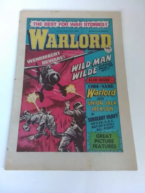 Vintage Warlord Comic #441 March 5 1983 DC Thomson