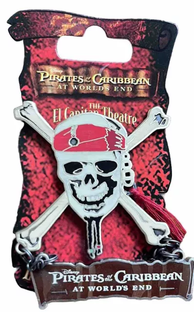 Rare Disney Pin Dsf Pirates Of The Caribbean El Capitan Theater Nip Noc Le 300