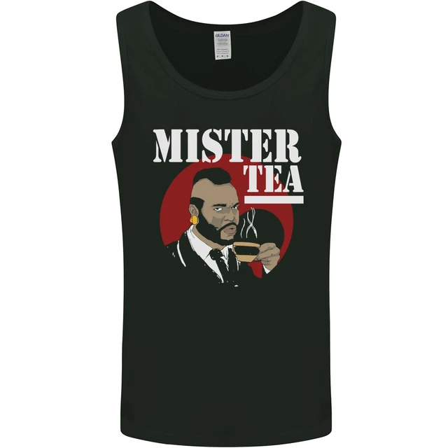 Mister Tè Divertente a-Team Parodia Uomo Canotta Maglia