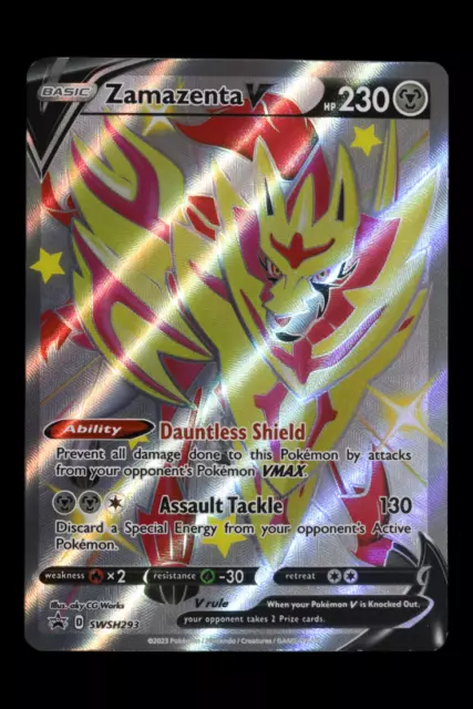 ZAMAZENTA V SWSH293 (Shiny) Black Star Promos Pokémon Card $4.00 - PicClick  AU