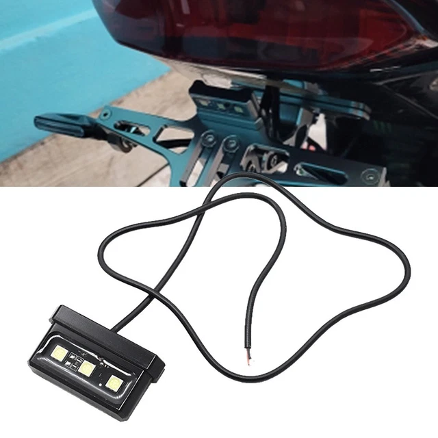 Support Plaque Immatriculation Moto Avec Feu Arrière LED Dynamique - Compatible Bolt/XV950R 14-19