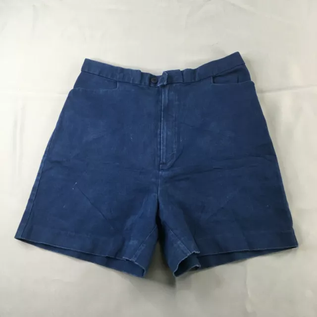 Dressbarn Womens Shorts Medium Blue High Rise Bermuda Casual Comfort Outdoor