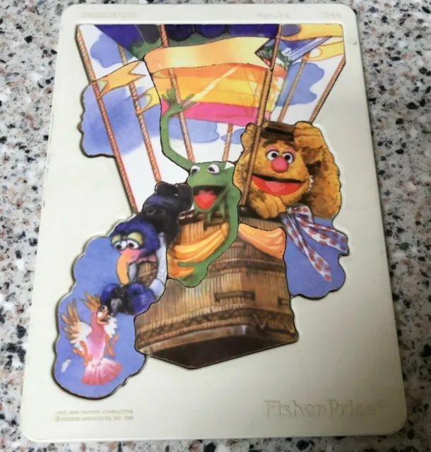 RARE VINTAGE 1981 Jim Henson ART AND MUPPET CHARACTERS PUZZLE FISHER PRICE