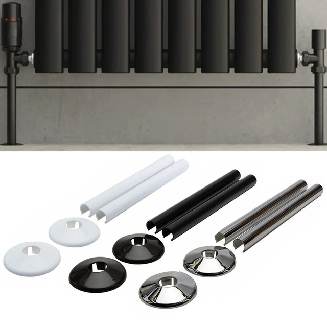 SOPHISTICATED BATHROOM CHROME Pipe Covers Sleek Collars for 15mm Pipes