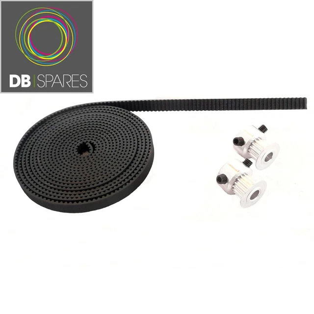 ASHATA Courroie De Distribution GT2-6-400 Mm Pour Imprimante 3D Accessoires GT2-6-400 Mm Courroie De Distribution Fermu00e9e En Caoutchouc Courroie