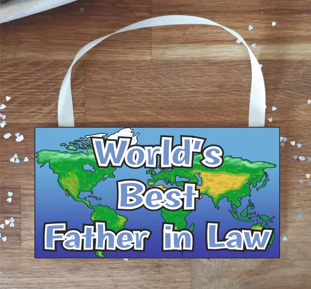 Schwiegervater Plakette Geschenk - Das Beste der Welt - Spaß Neuheit Schild Geburtstag Geschenk