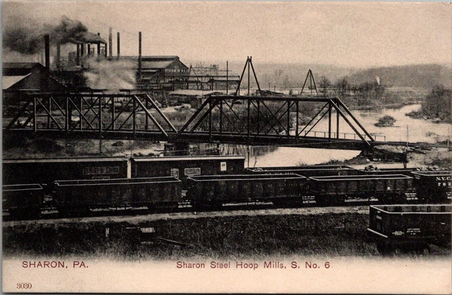 Postcard PA Sharon Hoop Mills, S. No. 6, Undivided Back  Aa