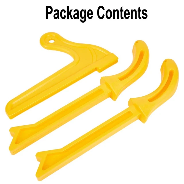 Asta di spinta gialla ABS forniture utensili falegnami T1 T2 3 pz set bastoncini sicurezza