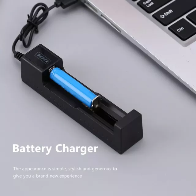 1 chargeur de batterie USB pour 3.7 V 18650+1 PILE -BATTERIE 18650- 9800mAh,3,7V