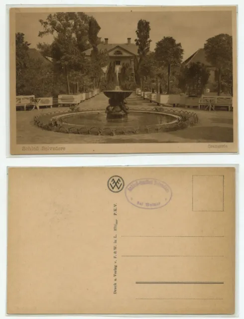 15411 - Belvedere Castle - Weimar - old postcard