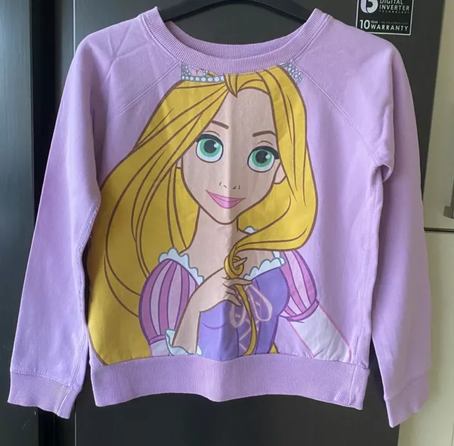 Disney Store - Felpa viola raperonzolo / stampa aggrovigliata - età 9-10 anni
