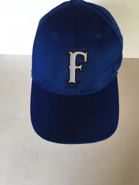 Trucker Baseball Hat Blue With Letter F On Front Fitted One Size Fits Most