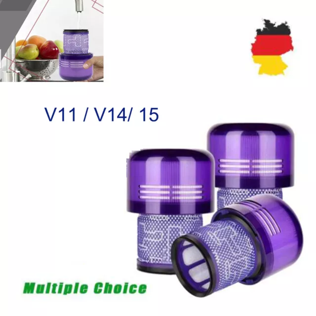 3x Filter Für Dyson V11 Absolute Pro Animal Torque Drive Extra Akku-Staubsauger