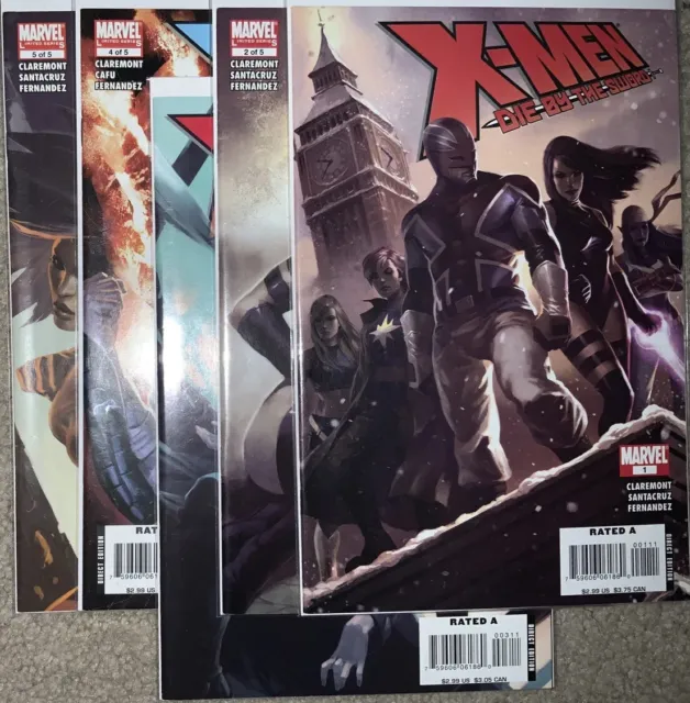 X-Men: Die by the Sword, Issues #1-5 (Marvel, 2007) COMPLETE