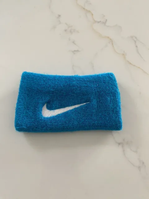 Nike Genuine Blue Wrist Swoosh Sweatband Rare Colour - Used Once