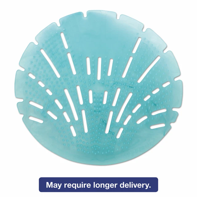 Big D Industries Pearl 3D Urinal Screen Mountain Air Blue 10/Pack 6 Pack/Carton