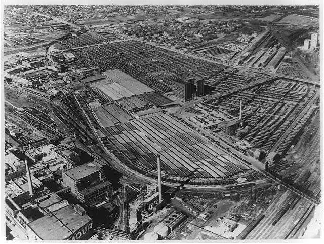 Photo:Aerial view of Union Stockyards (Omaha, Nebraska)