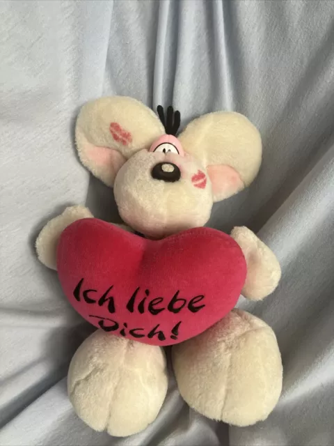 Depesche Diddl-Maus mit Herz „Ich liebe Dich!“ Kuscheltier ca. 23cm
